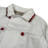 La Stupenderia Camicia Manica Lunga tinta unita Panna per Neonato TBCM01 PANNA LA STUPENDERIA 