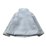 La Stupenderia Cappotto tinta unita con Colletto Azzurro per Neonata TBGB00X AZZURRO LA STUPENDERIA 