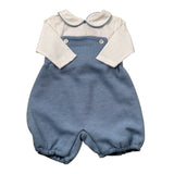 La Stupenderia Tutina Manica Lunga Bicolore Bianco/Azzurro per Neonato TBPG03 BIANCO/AZZURRO LA STUPENDERIA 