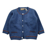 La Stupenderia Cardigan tinta unita con Bottoni Blu per Neonato WCCR65 BLU LA STUPENDERIA 