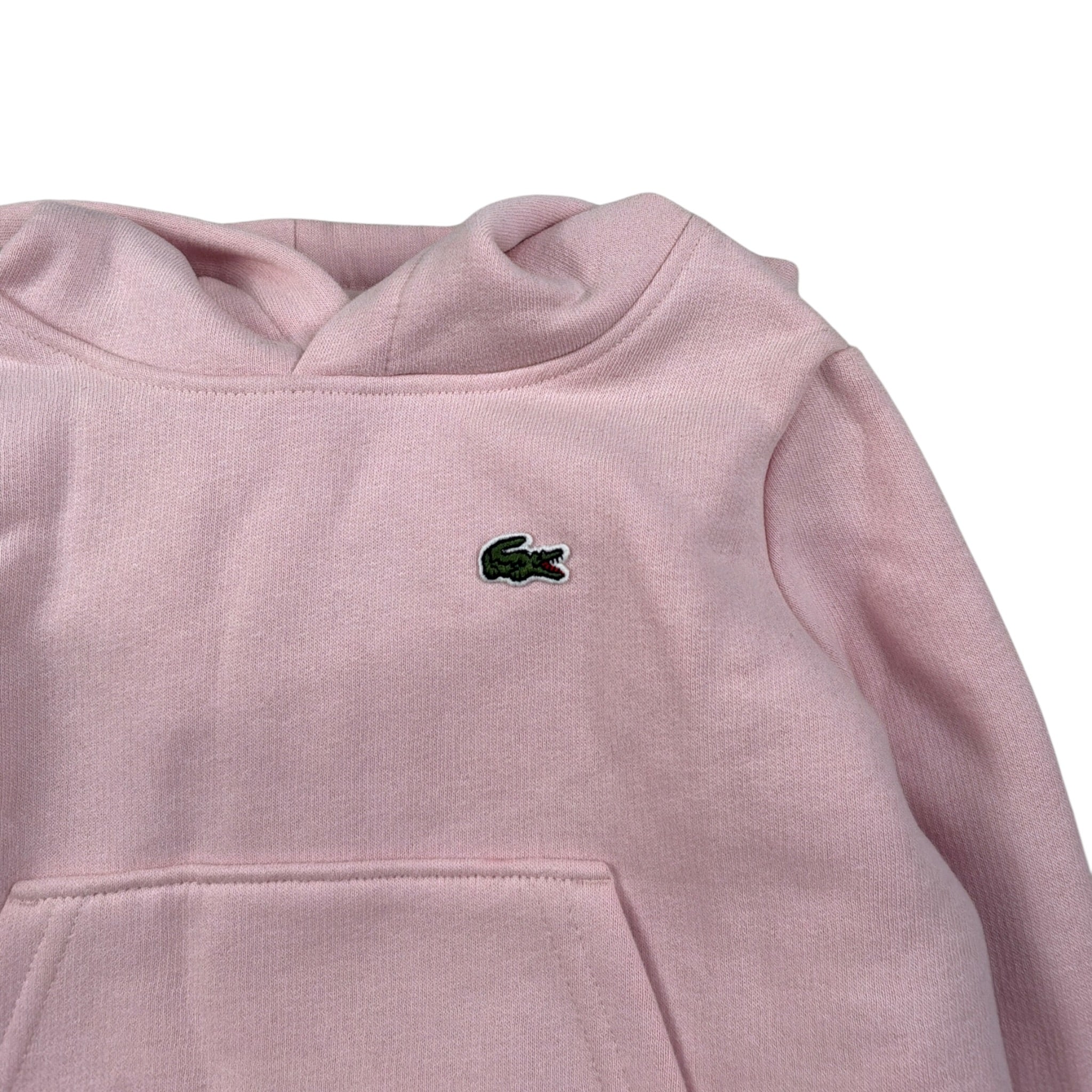 Lacoste Felpa tinta unita con Cappuccio Rosa per Neonata SJ0926 ROSA LACOSTE 