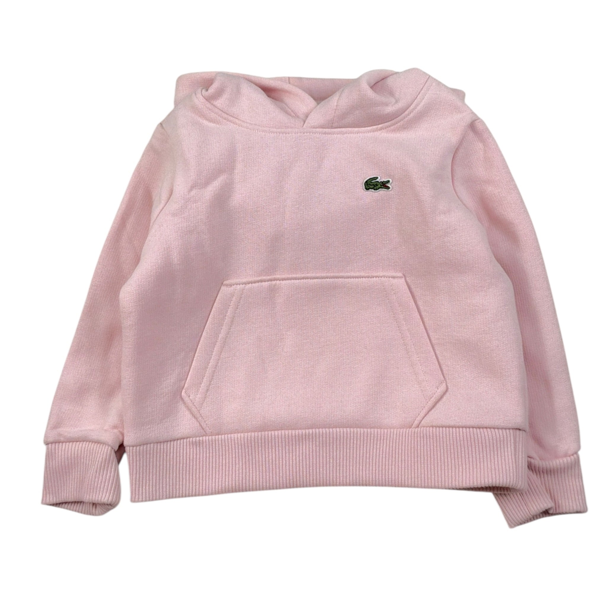 Lacoste Felpa tinta unita con Cappuccio Rosa per Neonata SJ0926 ROSA LACOSTE 
