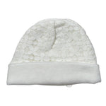 Lalalu' Cappello tinta unita con Ricami Bianco per Neonata CAL7Q BIANCO LALALU' 