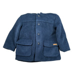 Lalalu' Cappotto tinta unita con Cappuccio E Bottoni Blu per Neonato GIL02Q BLU LALALU' 