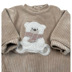 Lalalu' Tutina Manica Lunga tinta unita Beige per Neonato TCL510O BEIGE LALALU' 