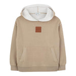 Lanvin Felpa tinta unita con Cappuccio In Maglia Beige per Bambino N30297 BEIGE LANVIN 