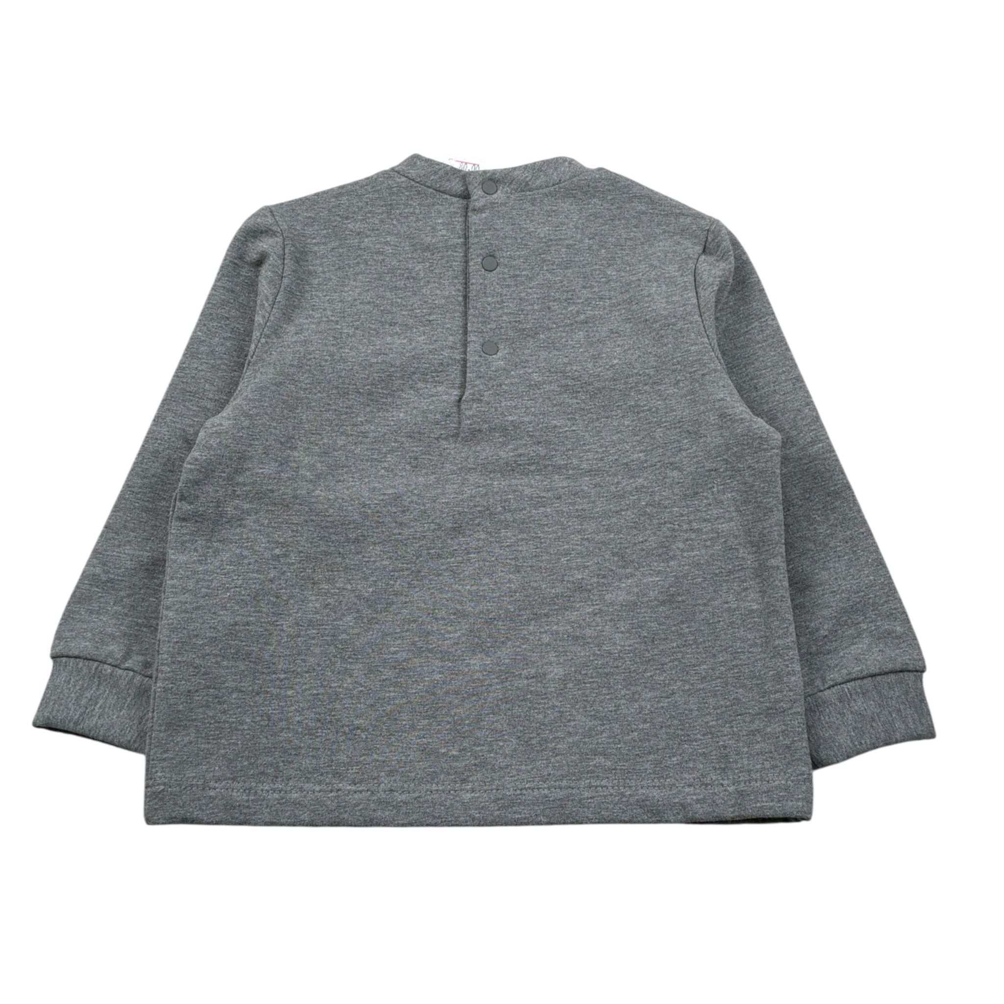 Le Bebe Felpa Chiusa Girocollo tinta unita Grigio per Neonato LBB1383 GRIGIO LE BEBE 