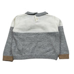 Le Bebe Maglia Bicolore con Colletto Panna/Grigio per Neonato LBB4702 PANNA/GRIGIO LE BEBE 