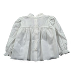 Le Bebe Camicia Manica Lunga tinta unita Bianco per Neonata LBG5098 BIANCO LE BEBE 