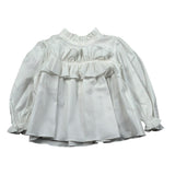 Le Bebe Camicia Manica Lunga tinta unita Bianco per Neonata LBG5098 BIANCO LE BEBE 