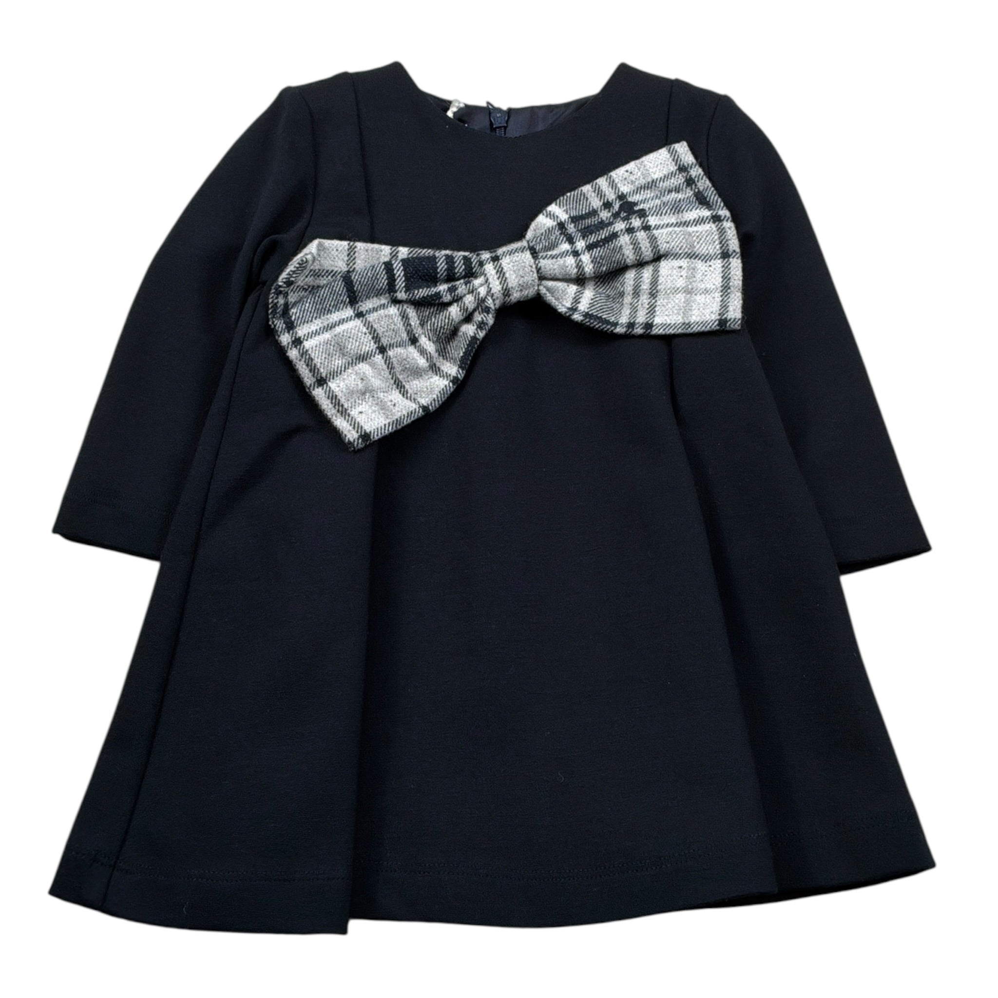 Le Bebe Abito Manica Lunga tinta unita Blu per Neonata LBG5103 BLU LE BEBE 