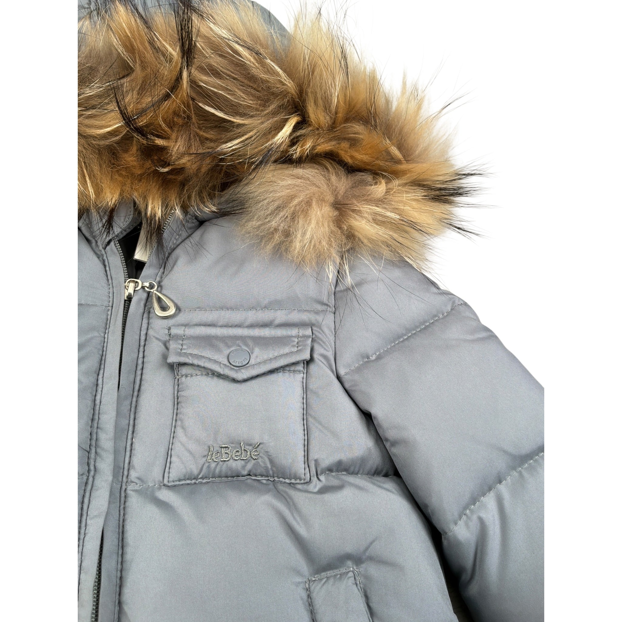 Le Bebe' Eskimo tinta unita con Cappuccio Grigio per Neonato LBB1308 GRIGIO LE BEBE' 