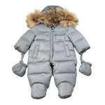 Le Bebe' Eskimo tinta unita con Cappuccio Grigio per Neonato LBB1308 GRIGIO LE BEBE' 