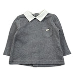 Le Bebe' Maglia tinta unita con Colletto Grigio per Neonato LBB4662 GRIGIO LE BEBE' 
