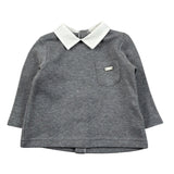 Le Bebe' Maglia tinta unita con Colletto Grigio per Neonato LBB4662 GRIGIO LE BEBE' 