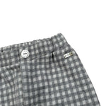 Le Bebe' Pantalone tinta unita con Fantasia A Quadri Grigio per Neonato LBB4712 GRIGIO LE BEBE' 