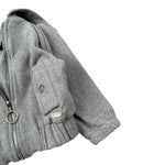 Le Bebe' Felpa tinta unita con Zip E Cappuccio Grigio per Neonato LBB5241 GRIGIO LE BEBE' 