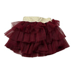 Le Bebe' Gonna tinta unita con Tulle Bordeaux per Neonata LBG6078 BORDEAUX LE BEBE' 