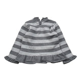 Le Coconne Maglia tinta unita con Fantasia A Righe Grigio per Neonata LCN2753 GRIGIO LE COCONNE 