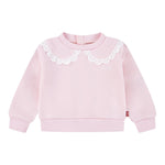 Levi'S Felpa tinta unita con Colletto Rosa per Neonata 1EN575X ROSA LEVI'S 