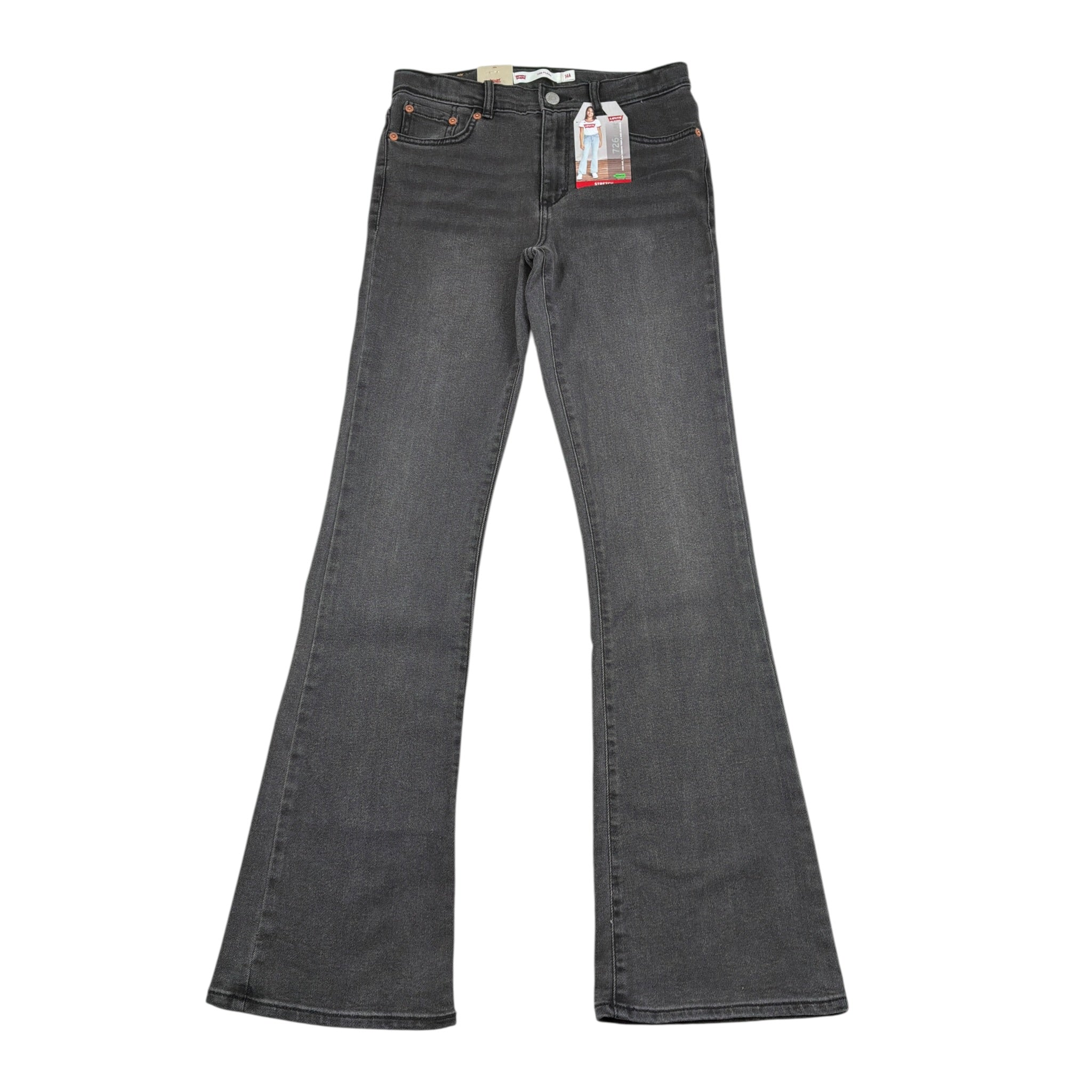 Levi'S Jeans tinta unita Modello Zampa Nero per Bambina 4EG970 NERO LEVI'S 