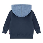 Levi'S Felpa Bicolore con Zip E Cappuccio Blu per Neonato 6EN725 BLU LEVI'S 