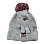 Levi'S Set Cappello-Guanti tinta unita Grigio per Bambino 8A8355 GRIGIO LEVI'S 