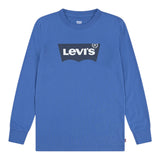 Levi'S Shirt Girocollo tinta unita con Logo Blu per Neonato 8E864KN BLU LEVI'S 