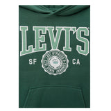 Levi'S Felpa Chiusa con Cappuccio tinta unita Verde per Bambino 8EL487 VERDE LEVI'S 
