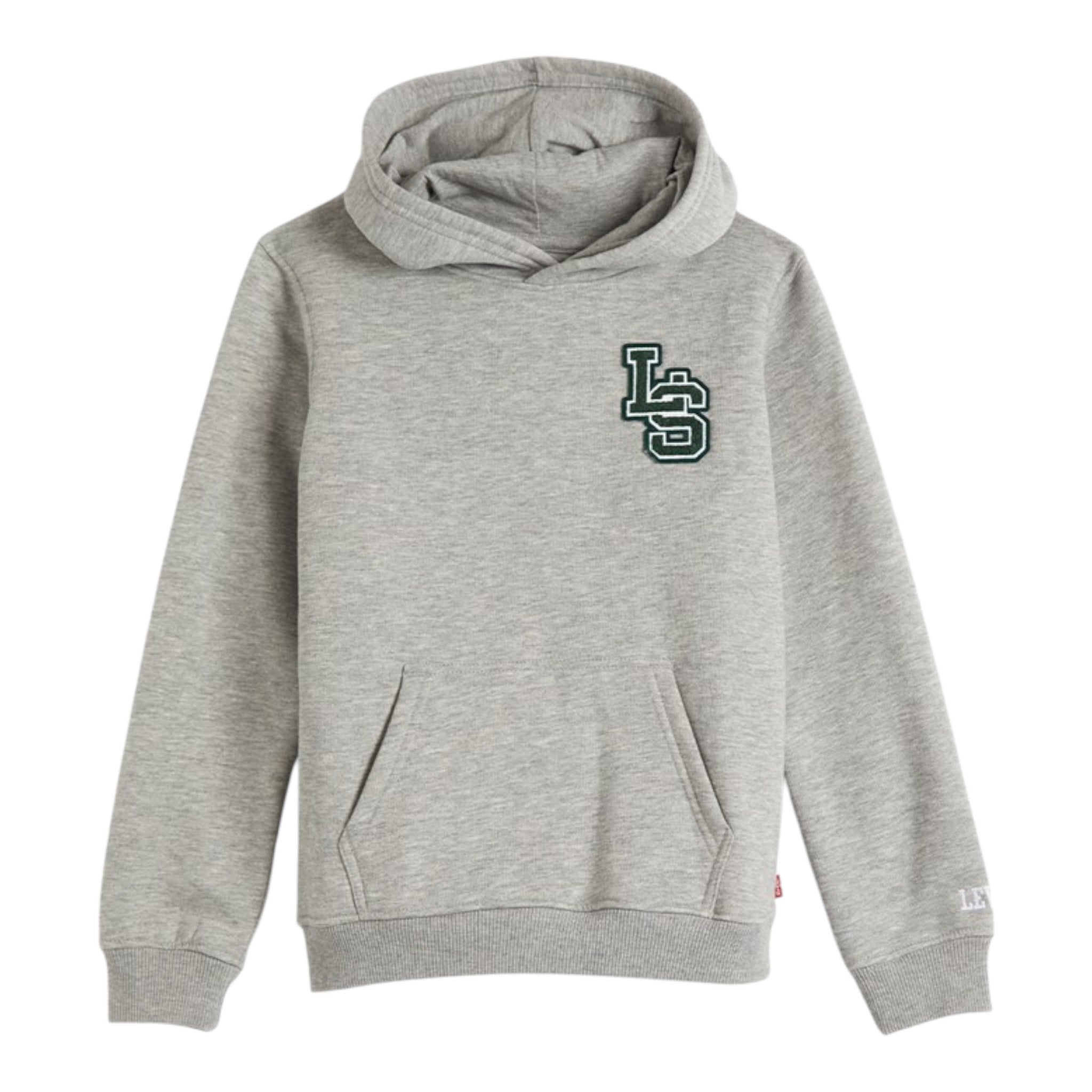 Levi'S Felpa Chiusa con Cappuccio tinta unita Grigio per Bambino 8EL508 GRIGIO LEVI'S 