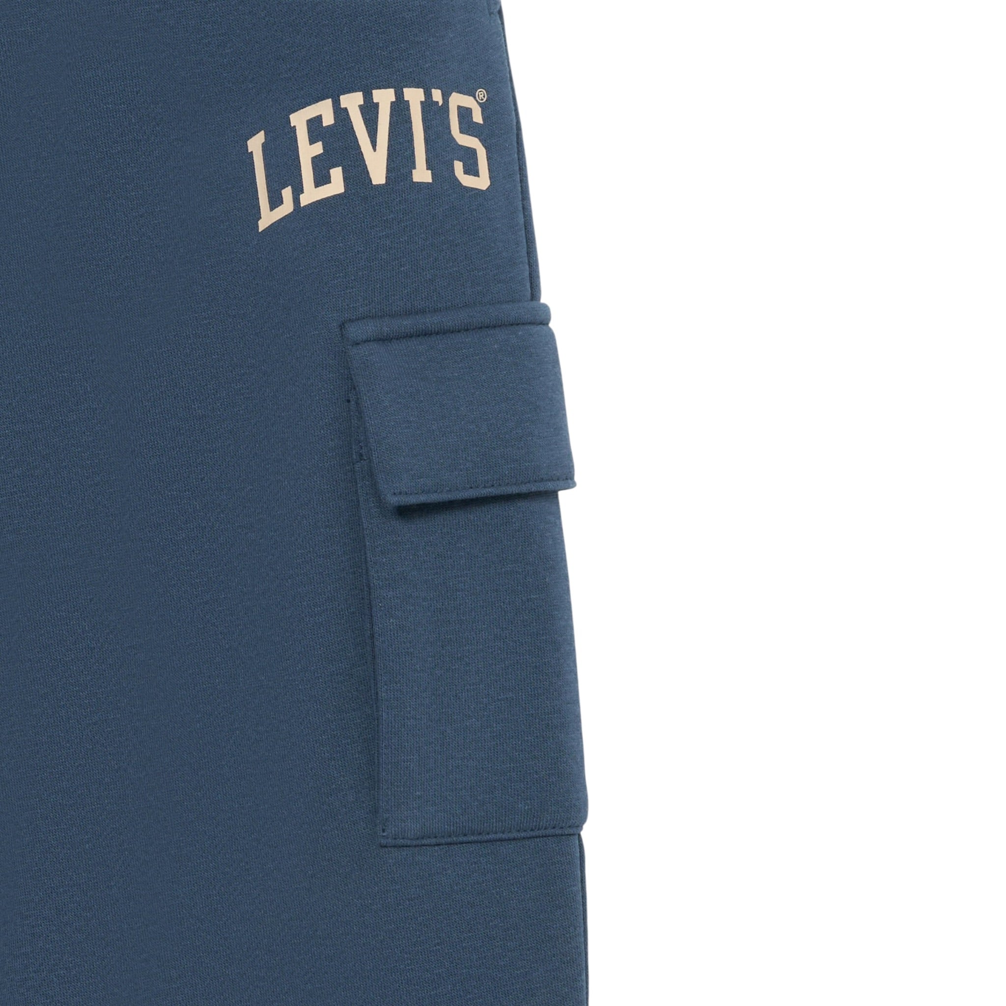 Levi'S Pantalone Tuta tinta unita con Logo Blu per Bambino 8EN651 BLU LEVI'S 