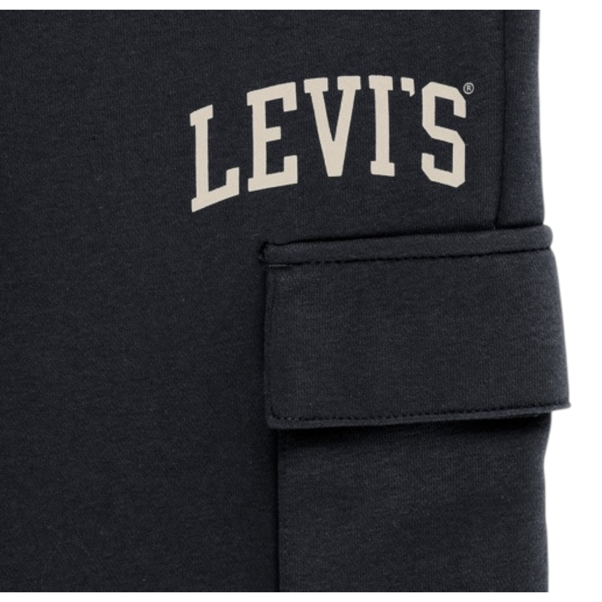 Levi'S Pantalone Tuta tinta unita con Logo Nero per Bambino 8EN651 NERO LEVI'S 