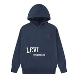 Levi'S Felpa tinta unita con Cappuccio E Stampa Blu per Bambino 8EN719 BLU LEVI'S 