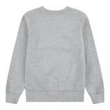 Levi'S Felpa Chiusa Girocollo tinta unita con Logo Grigio per Bambino 9E9079XX GRIGIO LEVI'S 