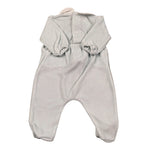 Little Bear Tutina Manica Lunga tinta unita In Ciniglia Azzurro per Neonato 3045 AZZURRO LITTLE BEAR 