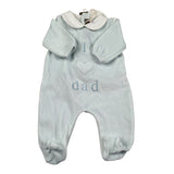 Little Bear Tutina Manica Lunga tinta unita In Ciniglia Azzurro per Neonato 3045 AZZURRO LITTLE BEAR 