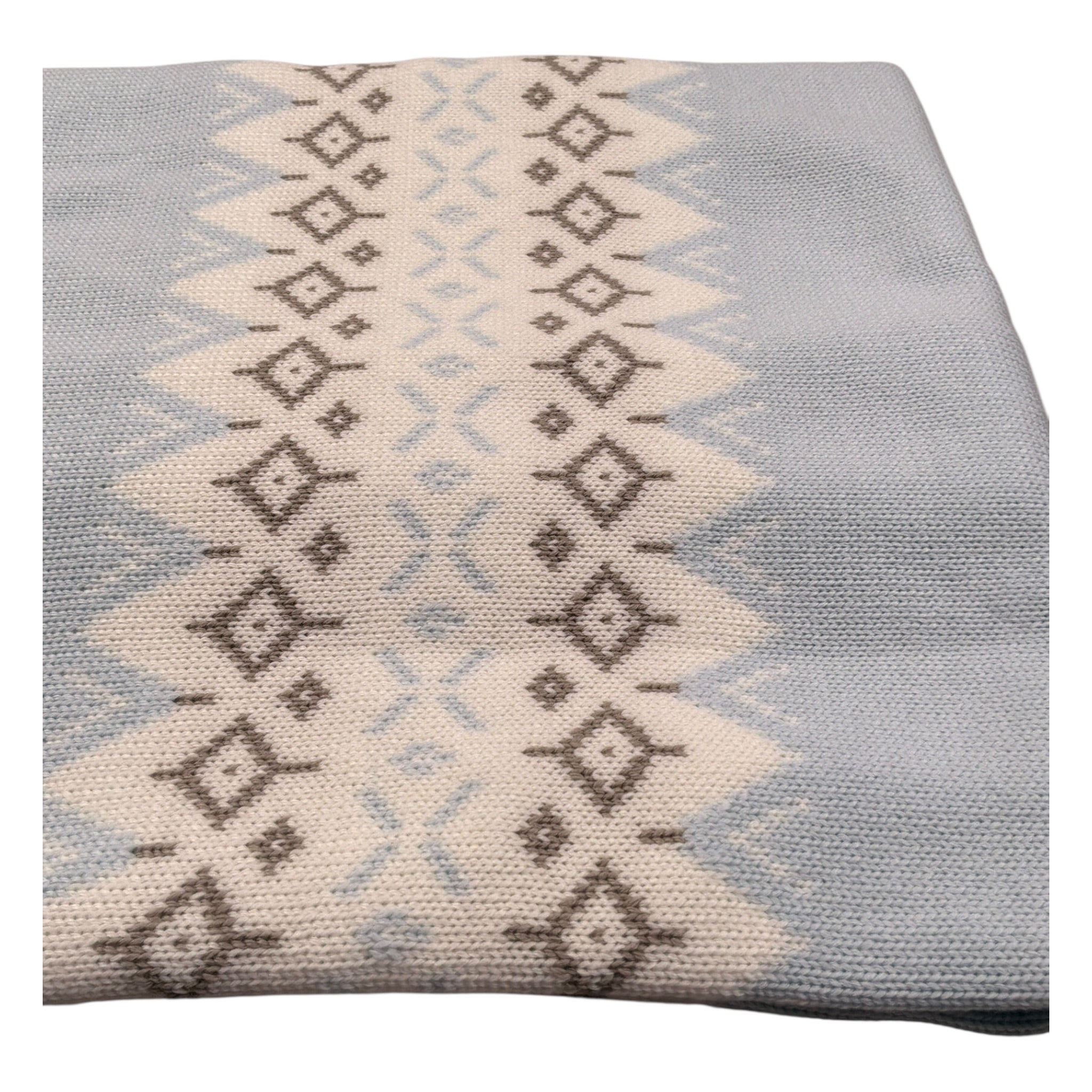 Little Bear Coperta Tint Unita con Ricami Azzurro per Neonato 5111 AZZURRO LITTLE BEAR 