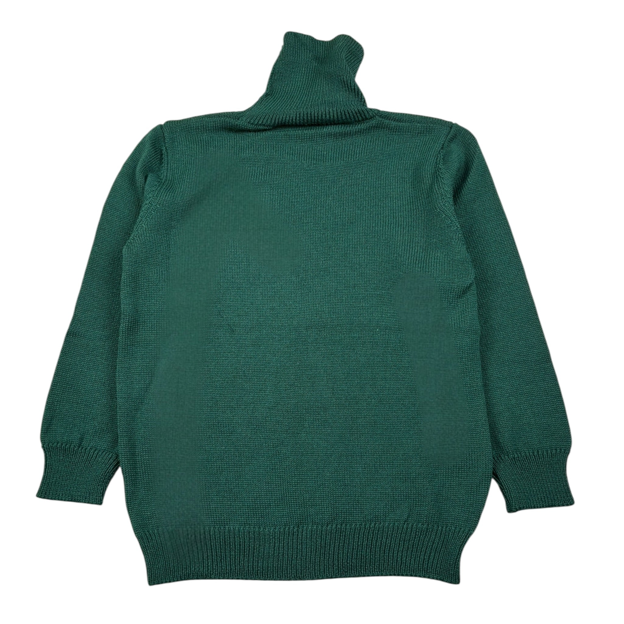 Little Bear Maglia Collo Alto tinta unita Verde per Bambino 7155J VERDE LITTLE BEAR 