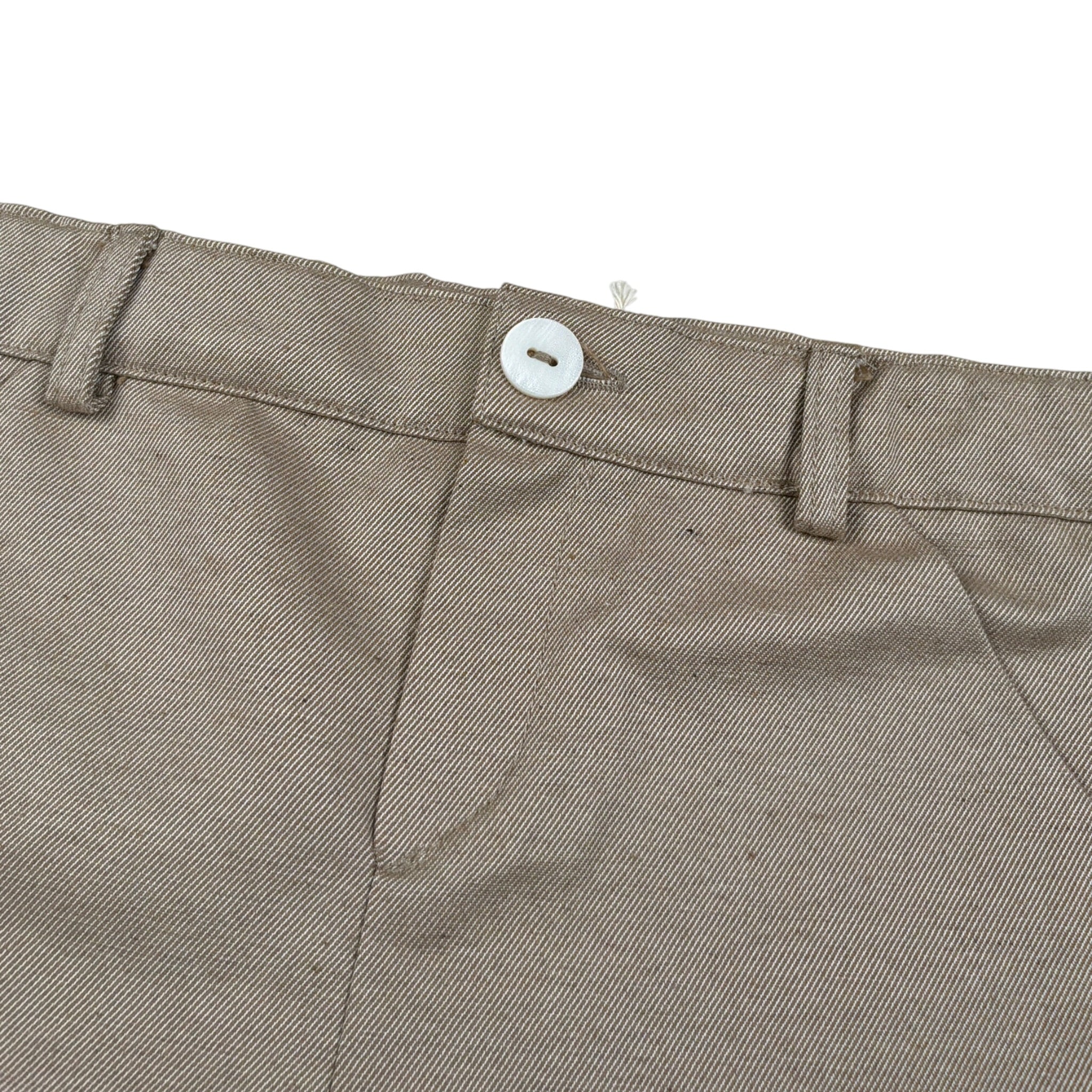 Little Bear Pantalone tinta unita con Girovita Regolabile Beige per Neonato 7217N BEIGE LITTLE BEAR 