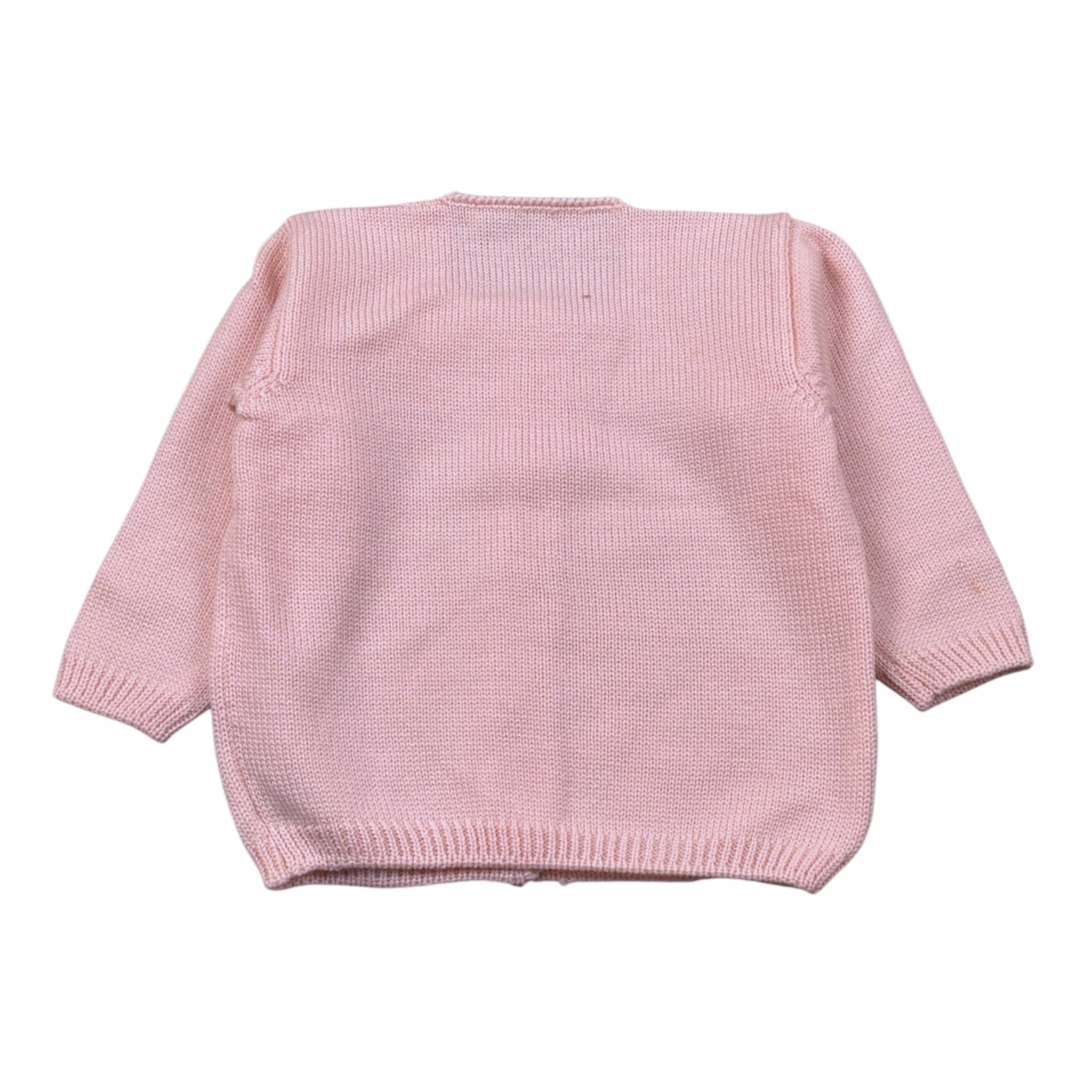 Little Bear Cardigan Tint Unita Rosa per Neonata 8024X ROSA LITTLE BEAR 