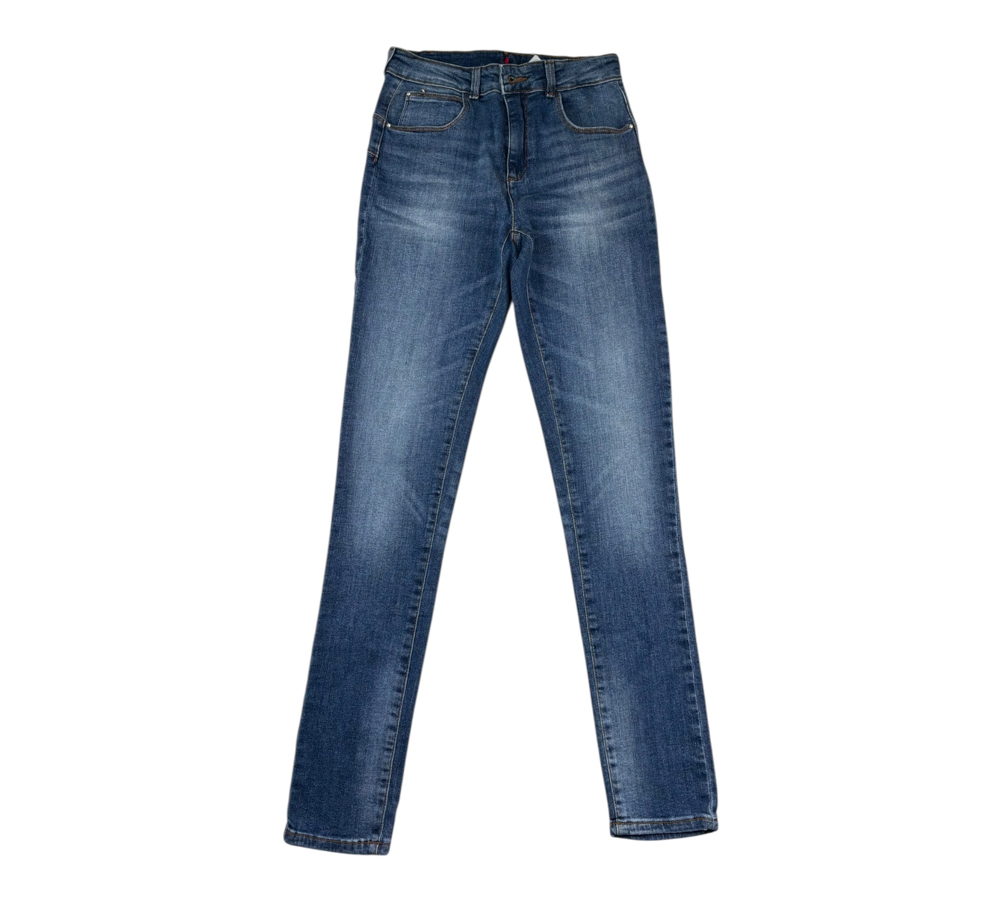 Liu Jo Jeans tinta unita con Girovita Regolabile Modello Zampa Blu per Bambina GA3008 BLU LIU JO 