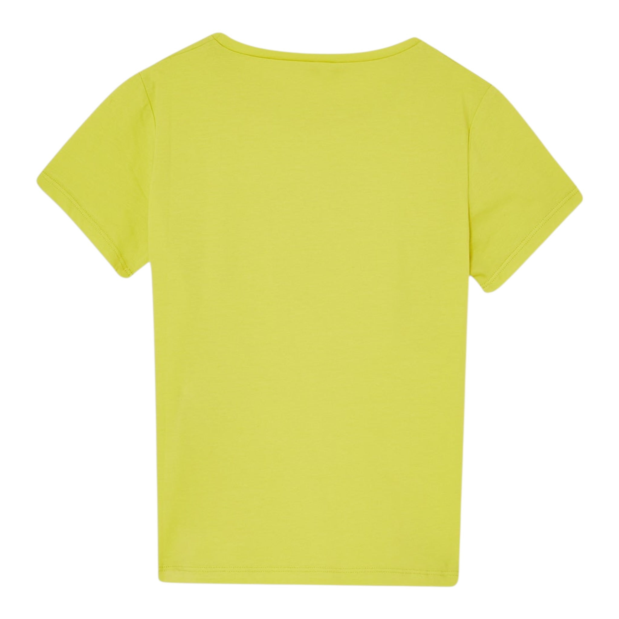 Liu Jo T-Shirt tinta unita con Stampa Giallo per Bambina GA5119 GIALLO LIU JO 