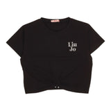 Liu Jo T-Shirt tinta unita con Stampa Nero per Bambina GA5158 NERO LIU JO 