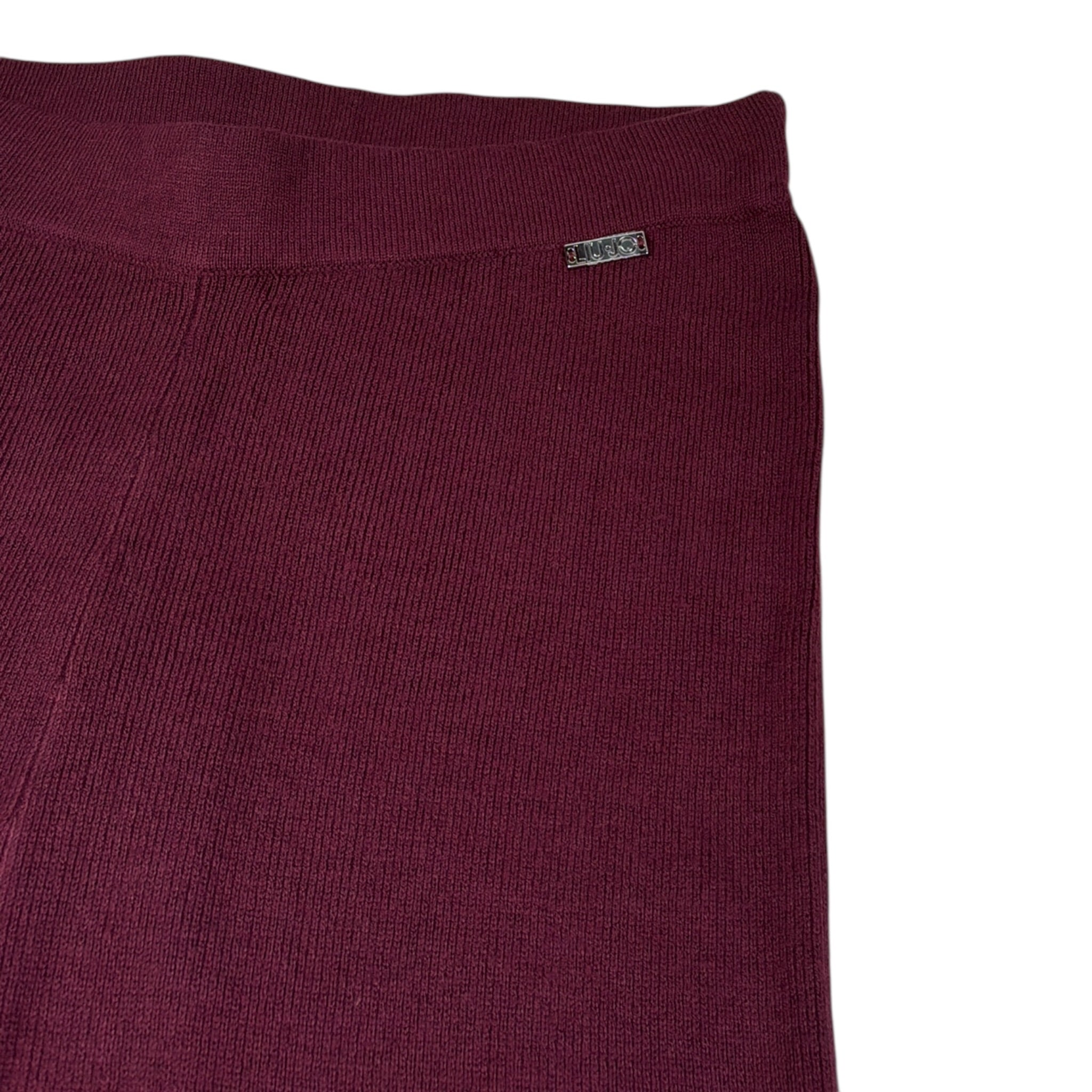 Liu Jo Pantalone tinta unita Modello Zampa Bordeaux per Bambina GF3102 BORDEAUX LIU JO 