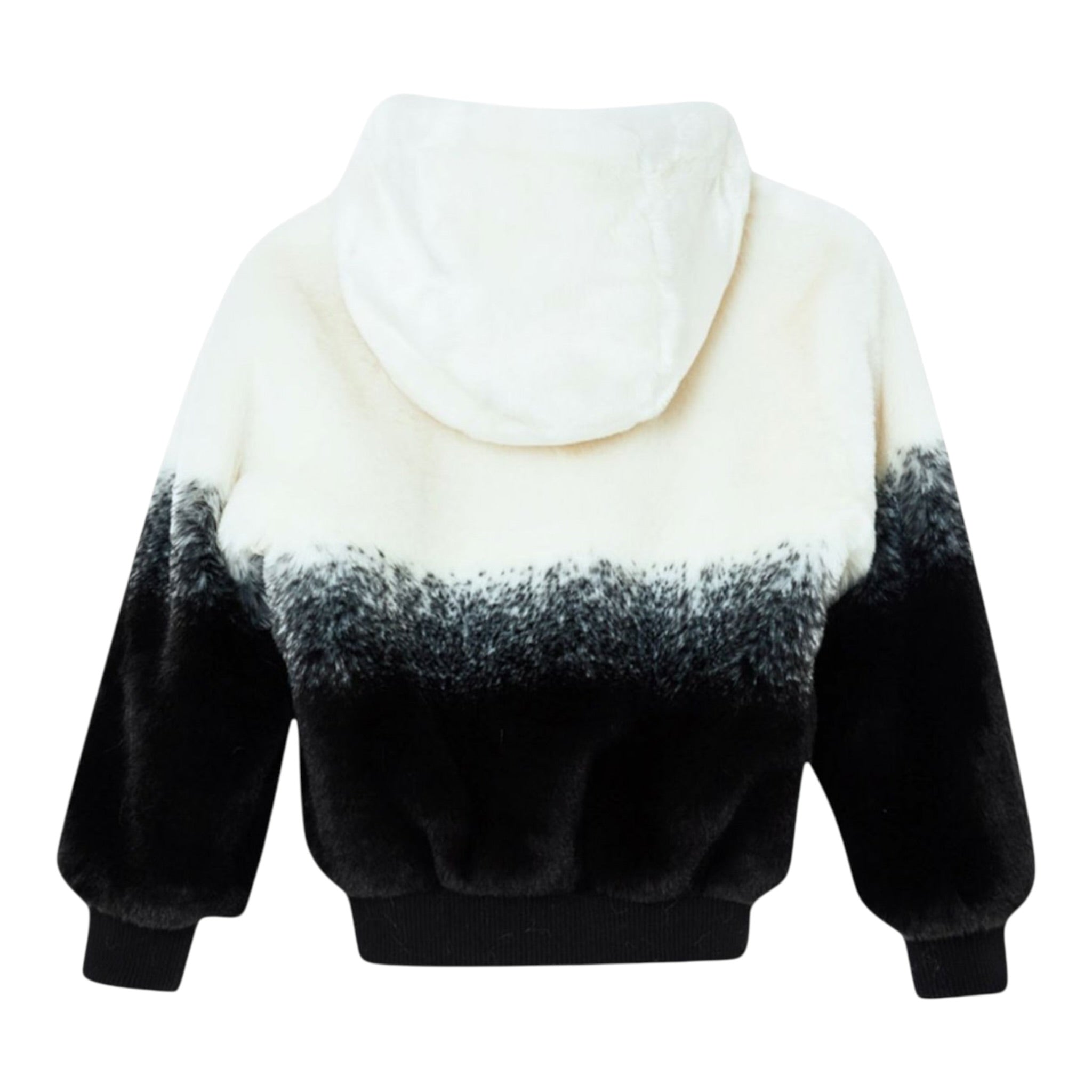 Liu Jo Pelliccia Bicolore con Cappuccio E Zip Panna per Bambina GF403 PANNA LIU JO 