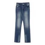 Liu Jo Jeans tinta unita con Girovita Regolabile Blu per Bambina GF4112 BLU LIU JO 