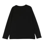 Liu Jo Shirt Girocollo tinta unita con Stampa Nero per Bambina GF5008J00 NERO LIU JO 