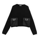 Liu Jo Maglia Girocollo tinta unita Nero per Bambina GF5026XXX NERO LIU JO 