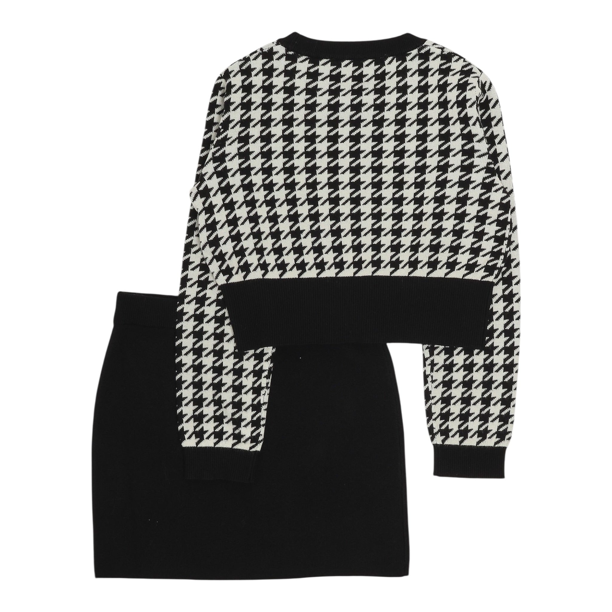 Liu Jo Completo 2 Pezzi Maglia-Gonna Nero per Bambina GF5032 NERO LIU JO 