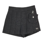 Liu Jo Short tinta unita con Elastico In Vita Grigio per Bambina GF5048X GRIGIO LIU JO 